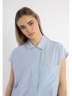 Am billigsten 🛒 Große Größen DreiMaster Klassik Ärmellose Bluse Colina In Hellblau Günstig Kaufen 😉 -Dreimaster-klassik Verkäufe dreimaster klassik armellose bluse colina in hellblau 4
