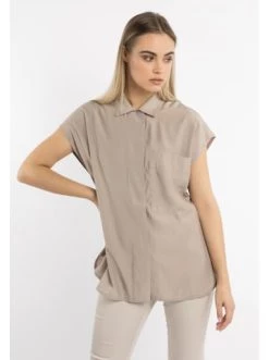 Billig 😀 Große Größen DreiMaster Klassik Ärmellose Bluse Colina In Rauchbeige Günstig Kaufen ✔️ -Dreimaster-klassik Verkäufe dreimaster klassik armellose bluse colina in rauchbeige 4