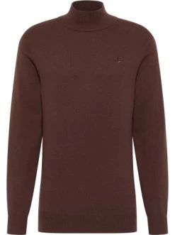 Aktion 😍 Bekleidung DreiMaster Klassik Basic Feinstrickpullover Markani In Dunkelbraun Günstig Kaufen 🔔