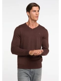 Großhandel ⌛ Bekleidung DreiMaster Klassik Basic Feinstrickpullover Markani In Dunkelbraun Günstig Kaufen 🤩 -Dreimaster-klassik Verkäufe dreimaster klassik basic feinstrickpullover markani in dunkelbraun 2