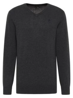 Angebote 🎁 Bekleidung DreiMaster Klassik Basic Feinstrickpullover Markani In Dunkelgrau Melange Günstig Kaufen 🎉