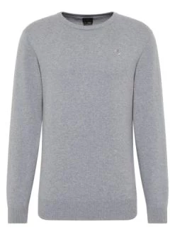 Großhandel ✨ Bekleidung DreiMaster Klassik Basic Feinstrickpullover Markani In Hellgrau Melange Günstig Kaufen ✔️