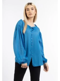 Besorgen 👍 Große Größen DreiMaster Klassik Baumwollbluse Markani In Blau Günstig Kaufen 😀 -Dreimaster-klassik Verkäufe dreimaster klassik baumwollbluse markani in blau 2