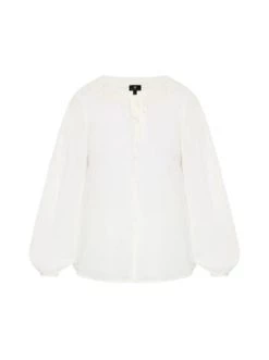 Top 10 🔥 Große Größen DreiMaster Klassik Baumwollbluse Markani In Wollweiss Günstig Kaufen 👏