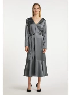 Billig 🔥 Große Größen DreiMaster Klassik Blusenkleid Baradello In Grau Oliv Günstig Kaufen 🌟 -Dreimaster-klassik Verkäufe dreimaster klassik blusenkleid baradello in grau oliv 2