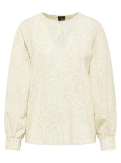 Besorgen 🎁 Große Größen DreiMaster Klassik Blusenshirt Colina In Wollweiss Oliv Günstig Kaufen ❤️