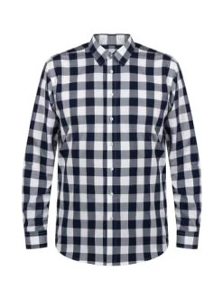 Bestes Angebot 🥰 Bekleidung DreiMaster Klassik Business Hemd Pryam In Marine Kariert Günstig Kaufen 💯