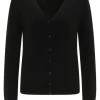 Coupon 💯 Sweat & Fleece DreiMaster Klassik Cardigan Colina In Schwarz Günstig Kaufen 🧨