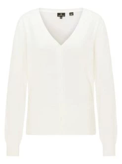 Brandneu ❤️ Sweat & Fleece DreiMaster Klassik Cardigan Colina In Wollweiss Günstig Kaufen 🧨