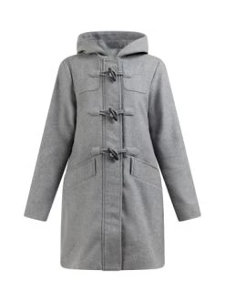 Brandneu ⭐ Große Größen DreiMaster Klassik Dufflecoat Aus Wollgemisch Nascita In Grau Melange Günstig Kaufen 🤩
