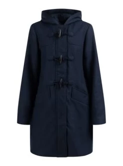 Billig 🔔 Große Größen DreiMaster Klassik Dufflecoat Aus Wollgemisch Nascita In Nachtblau Günstig Kaufen 😉