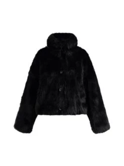 Neu 😍 Große Größen DreiMaster Klassik Faux Fur Jacke Nally In Schwarz Günstig Kaufen 👍