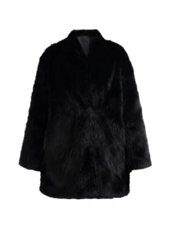 Angebote 🌟 Große Größen DreiMaster Klassik Faux Fur Mantel Nally In Schwarz Günstig Kaufen ⌛