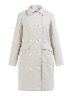 Bestes Angebot 🛒 Große Größen DreiMaster Klassik Fischgrat-Übergangsmantel Nascita In Fischgräten Beige Günstig Kaufen 😀