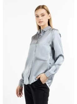 Bestes Angebot 👏 Große Größen DreiMaster Klassik Hemdbluse Casnagie In Graublau Günstig Kaufen 🔔 -Dreimaster-klassik Verkäufe dreimaster klassik hemdbluse casnagie in graublau 2