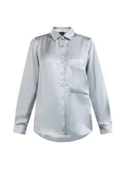 Bestes Angebot 👏 Große Größen DreiMaster Klassik Hemdbluse Casnagie In Graublau Günstig Kaufen 🔔