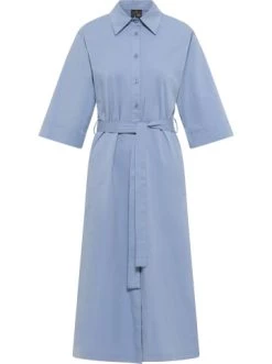 Rabatt 👏 Große Größen DreiMaster Klassik Hemdblusenkleid Colina In Graublau Günstig Kaufen 😉