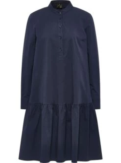 Bestpreis 🛒 Große Größen DreiMaster Klassik Hemdblusenkleid Colina In Marine Günstig Kaufen 🤩