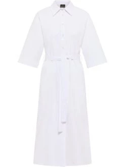 Billig ✨ Große Größen DreiMaster Klassik Hemdblusenkleid Colina In Weiss Günstig Kaufen ⭐