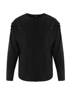 Top 10 🛒 Große Größen DreiMaster Klassik Langarmbluse Colina In Schwarz Günstig Kaufen 😍