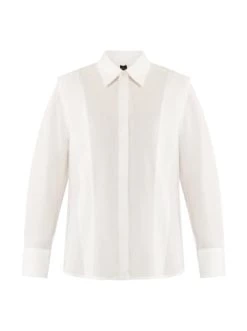 Bestes Angebot 🌟 Große Größen DreiMaster Klassik Langarmbluse Colina In Wollweiss Günstig Kaufen ⌛