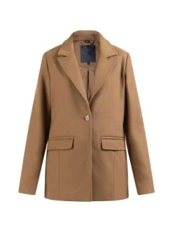 Großhandel 😍 Große Größen DreiMaster Klassik Langer Blazer Aus Wollgemisch Nascita In Sand Günstig Kaufen 🧨