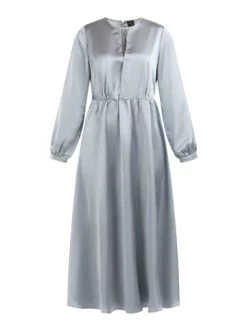 Billig 😉 Große Größen DreiMaster Klassik Midikleid Casnagie In Graublau Günstig Kaufen 😍