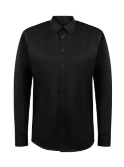 Blitzangebot 👏 Bekleidung DreiMaster Klassik Modisches Business Hemd Pryam In Schwarz Günstig Kaufen 🌟