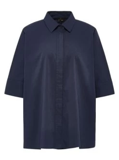 Budget ✨ Große Größen DreiMaster Klassik Oversized Bluse Colina In Marine Günstig Kaufen 👏