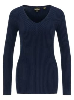 Aktion ✨ Pullover & Cardigans DreiMaster Klassik Pullover Colina In Marine Günstig Kaufen ⭐