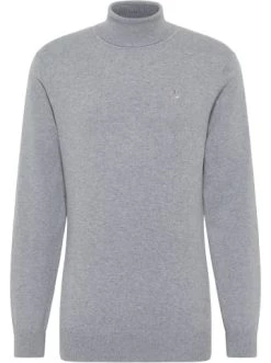 Am billigsten 🔥 Bekleidung DreiMaster Klassik Rollkragenpullover Markani In Hellgrau Melange Günstig Kaufen 🔔