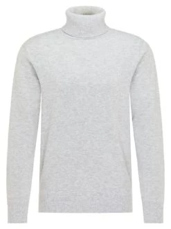 Budget 👍 Bekleidung DreiMaster Klassik Rollkragenpullover Wais In Hellgrau Melange Günstig Kaufen 🛒