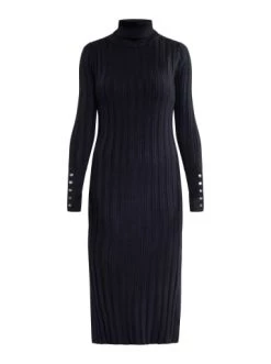 Top 10 🛒 Große Größen DreiMaster Klassik Strick Langarmkleid Midi Iridia In Schwarz Günstig Kaufen ⭐