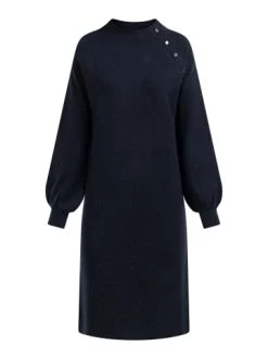 Rabatt ⭐ Große Größen DreiMaster Klassik Strick Langarmkleid Midi Markani In Marine Günstig Kaufen 🥰