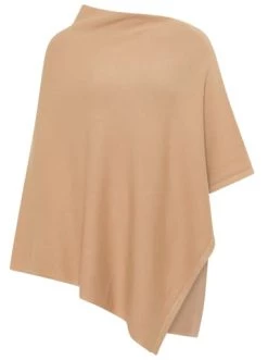 Schlussverkauf 👍 Jacken & Mäntel DreiMaster Klassik Strick Poncho Iridia In Dunkelsand Günstig Kaufen 😍