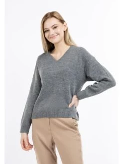 Rabatt ❤️ Pullover & Cardigans DreiMaster Klassik Strick Pullover Zitha In Grau Melange Günstig Kaufen 🤩 -Dreimaster-klassik Verkäufe dreimaster klassik strick pullover zitha in grau melange 2