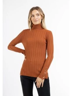 Bestpreis ✔️ Pullover & Cardigans DreiMaster Klassik Strick Rollkragenpullover Iridia In Rostbraun Günstig Kaufen 👏 -Dreimaster-klassik Verkäufe dreimaster klassik strick rollkragenpullover iridia in rostbraun 2