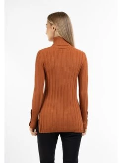 Bestpreis ✔️ Pullover & Cardigans DreiMaster Klassik Strick Rollkragenpullover Iridia In Rostbraun Günstig Kaufen 👏 -Dreimaster-klassik Verkäufe dreimaster klassik strick rollkragenpullover iridia in rostbraun 3