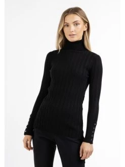 Aktion 😀 Pullover & Cardigans DreiMaster Klassik Strick Rollkragenpullover Iridia In Schwarz Günstig Kaufen ✔️ -Dreimaster-klassik Verkäufe dreimaster klassik strick rollkragenpullover iridia in schwarz 2