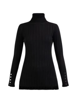Aktion 😀 Pullover & Cardigans DreiMaster Klassik Strick Rollkragenpullover Iridia In Schwarz Günstig Kaufen ✔️