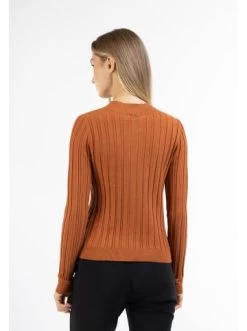 Angebote ❤️ Pullover & Cardigans DreiMaster Klassik Strickjacke Mit Knöpfen Iridia In Rostbraun Günstig Kaufen 🤩 -Dreimaster-klassik Verkäufe dreimaster klassik strickjacke mit knopfen iridia in rostbraun 3