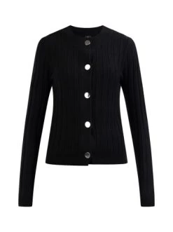 Blitzangebot 🥰 Pullover & Cardigans DreiMaster Klassik Strickjacke Mit Knöpfen Iridia In Schwarz Günstig Kaufen 😀