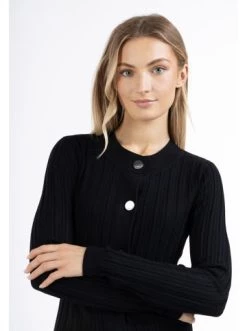 Blitzangebot 🥰 Pullover & Cardigans DreiMaster Klassik Strickjacke Mit Knöpfen Iridia In Schwarz Günstig Kaufen 😀 -Dreimaster-klassik Verkäufe dreimaster klassik strickjacke mit knopfen iridia in schwarz 4