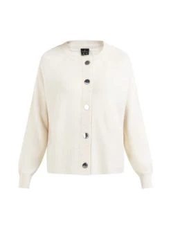 Bester Verkauf ❤️ Sweat & Fleece DreiMaster Klassik Strickjacke Mit Knöpfen Markani In Elfenbein Günstig Kaufen 💯