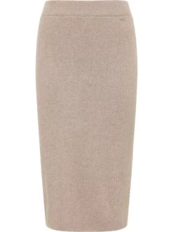 Bestes Angebot 🎉 Große Größen DreiMaster Klassik Strickrock Keyti In Taupe Melange Günstig Kaufen 🥰