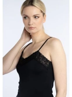 Bestpreis ❤️ Große Größen DreiMaster Klassik Top Mit Spitze Colina In Schwarz Günstig Kaufen 🛒 -Dreimaster-klassik Verkäufe dreimaster klassik top mit spitze colina in schwarz 4