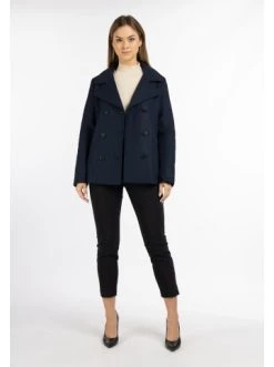 Am billigsten ✨ Große Größen DreiMaster Klassik Übergangscaban Aus Wollgemisch Nascita In Nachtblau Günstig Kaufen 🎉