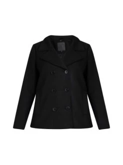 Blitzangebot 🤩 Große Größen DreiMaster Klassik Übergangscaban Aus Wollgemisch Nascita In Schwarz Günstig Kaufen 🧨