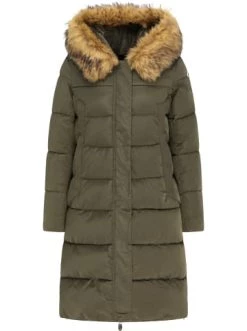 Aktion ✨ Jacken & Mäntel DreiMaster Klassik Wattierter Mantel Hypate In Oliv Günstig Kaufen 👏